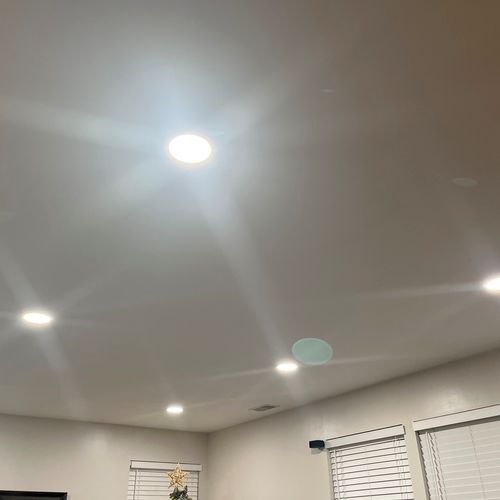 I needed 6 recessed lights to be installed in a da