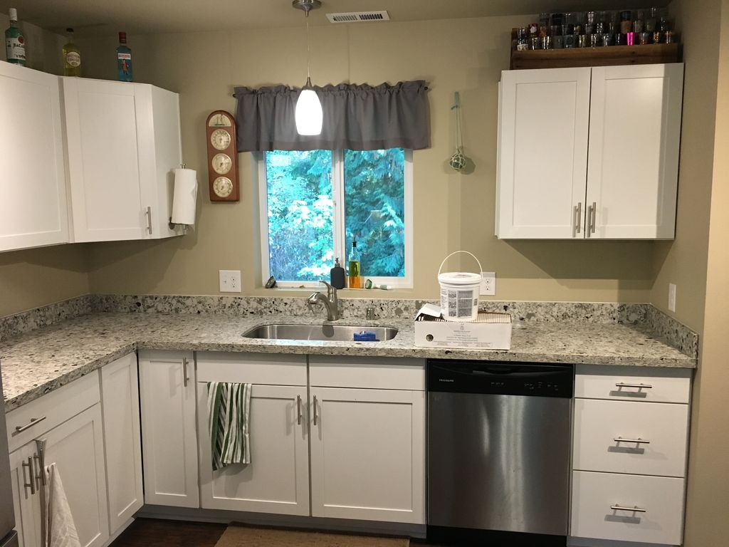 Before Subway Tile Backsplash Install