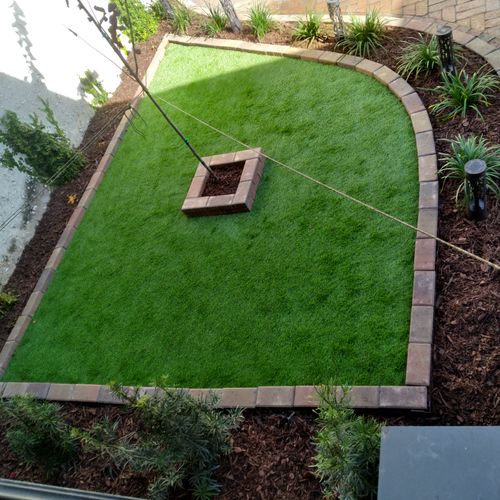 After Artificial Turf Install