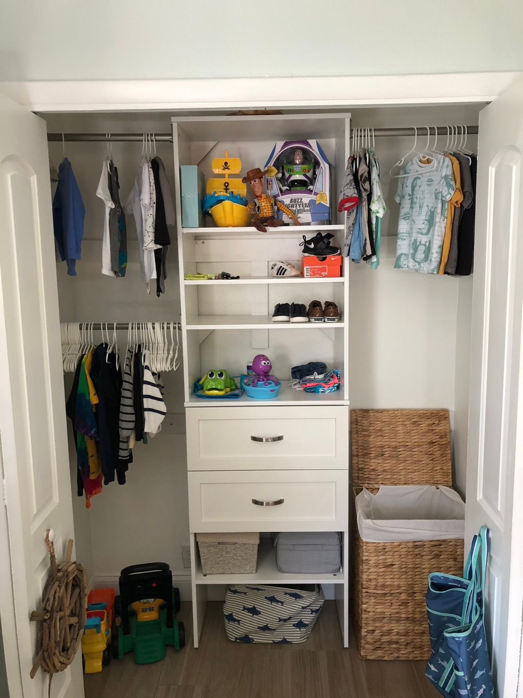 Nursery closet remodel 
