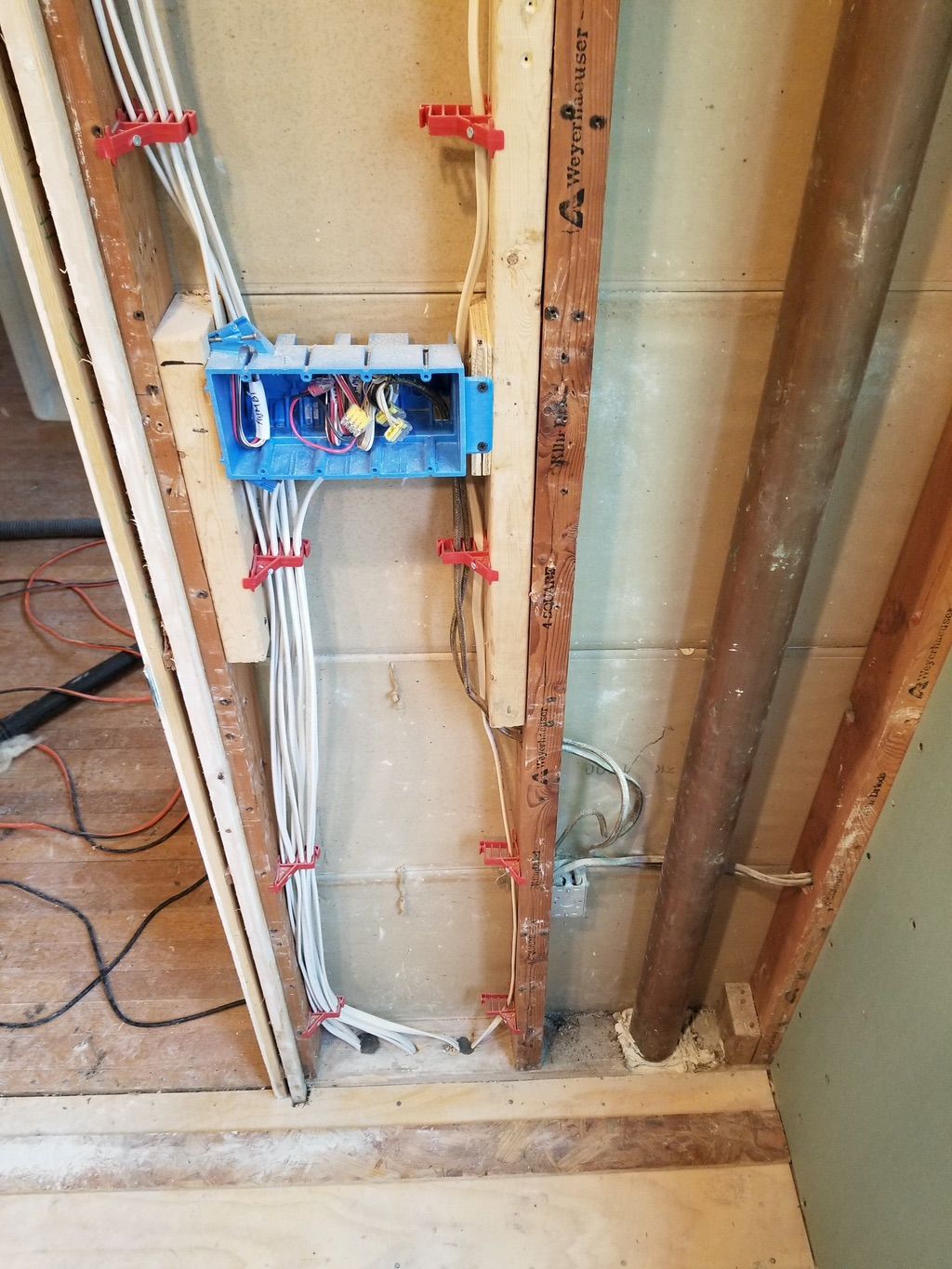 New installation in bathroom remodel with complete
