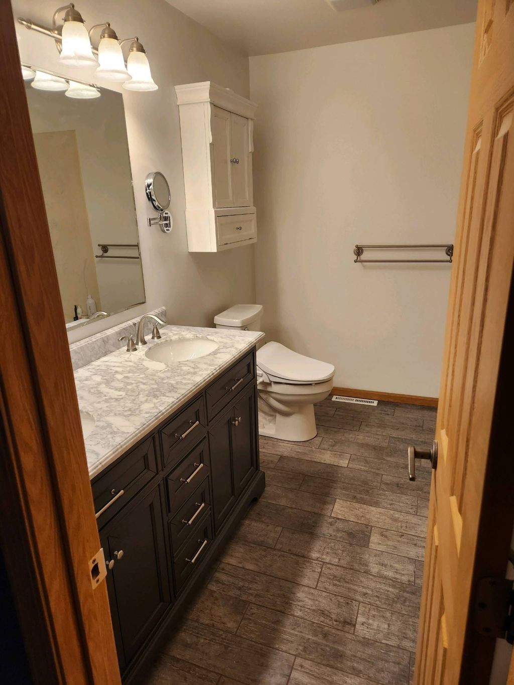 Bathroom floor, ceramic tile