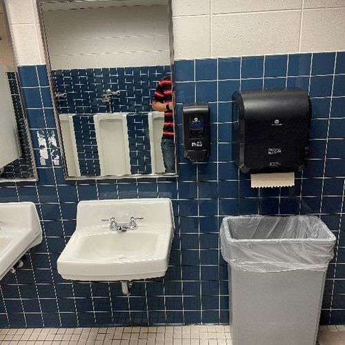 Washroom Dispenser Installation