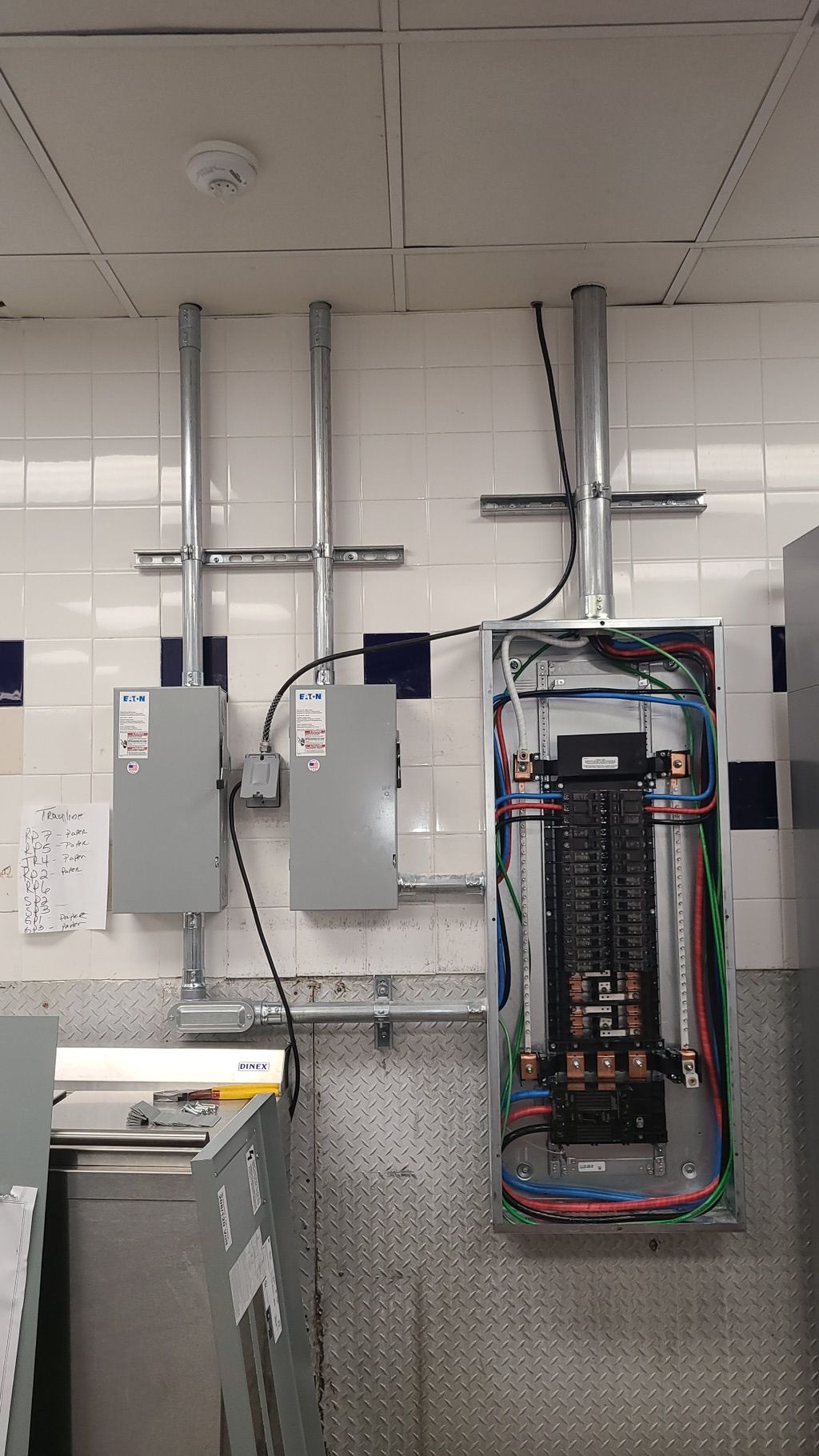 Panel with disconnect switch 
