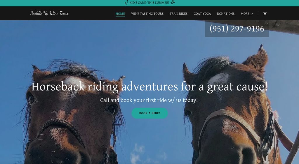 Horseback riding website 