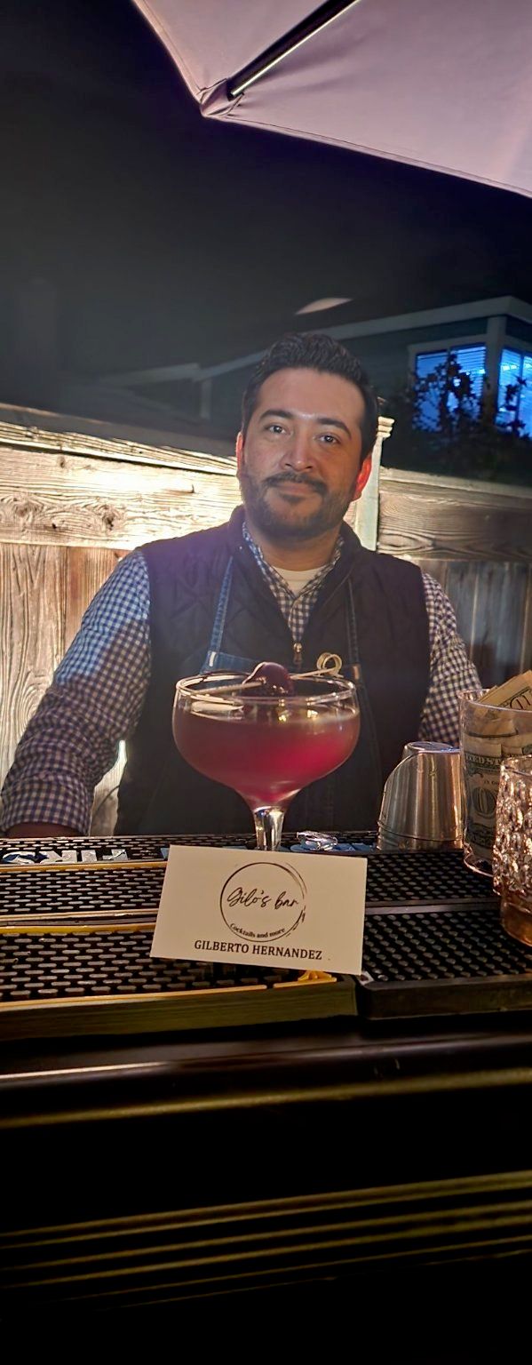 My family and I contracted Gilberto to Bartender f