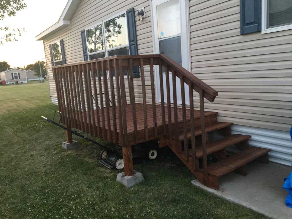 Deck we stained 