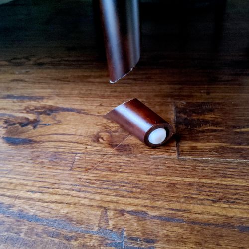 The movers put the piece on and left. They came ba