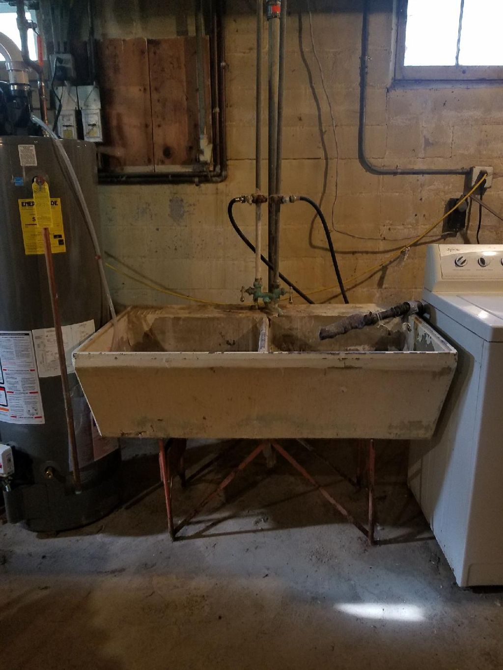Before (Double basin laundry tub)