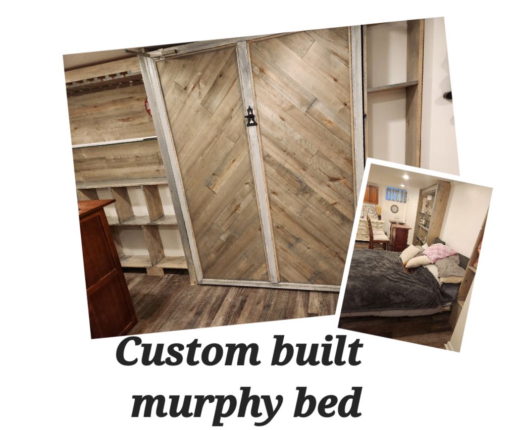 Custom built murphy bed
