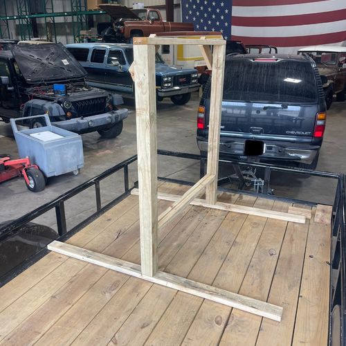 I had Chris make a custom yard sign stand for me. 