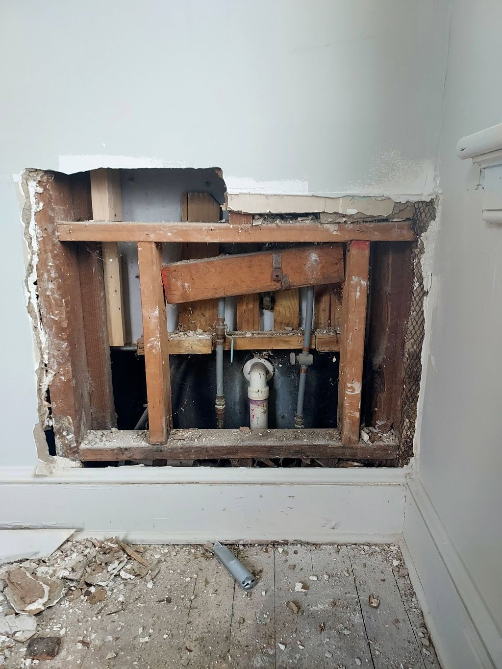 Fabrication of an access panel (the before picture
