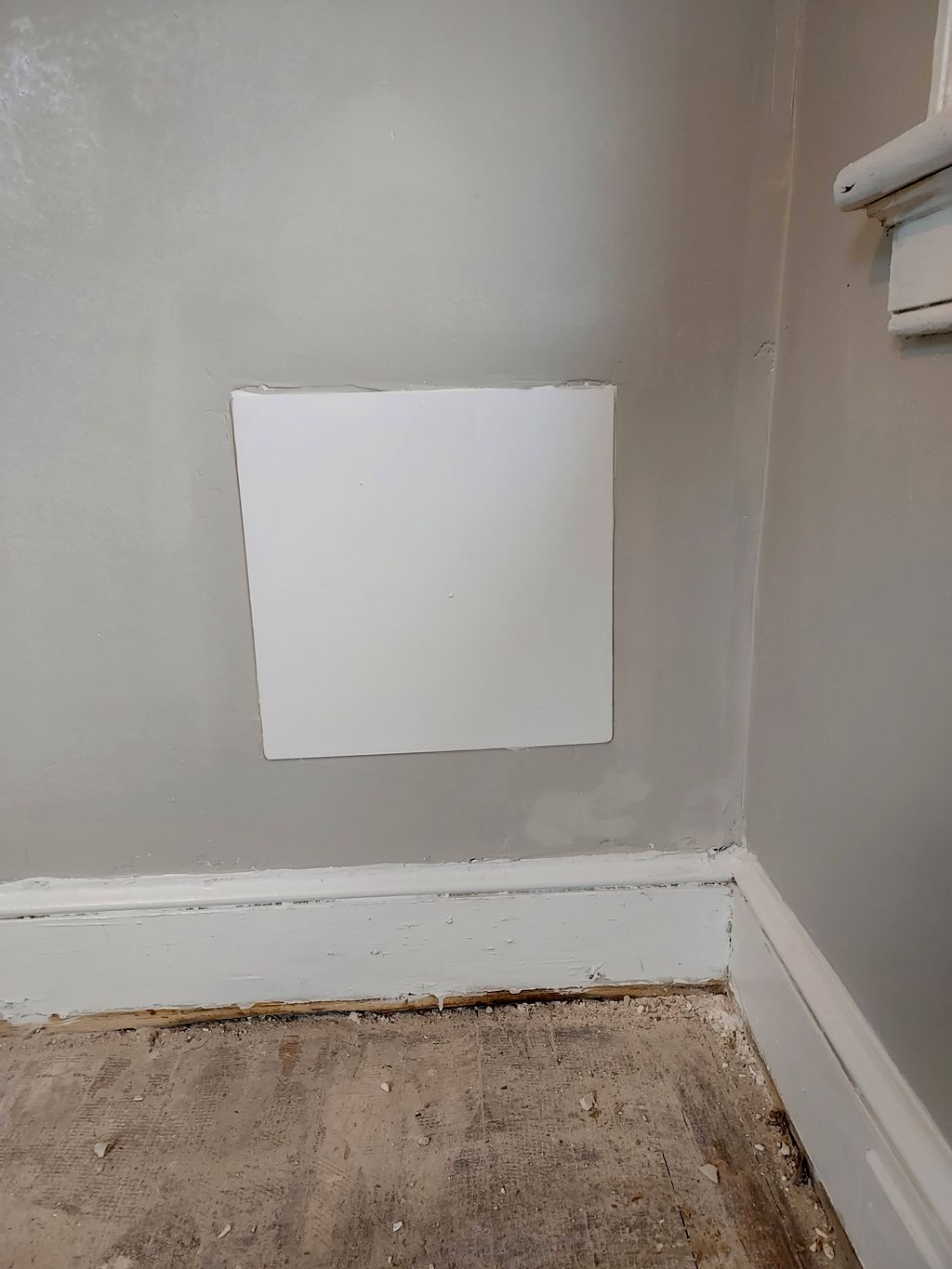 Completion of access panel install