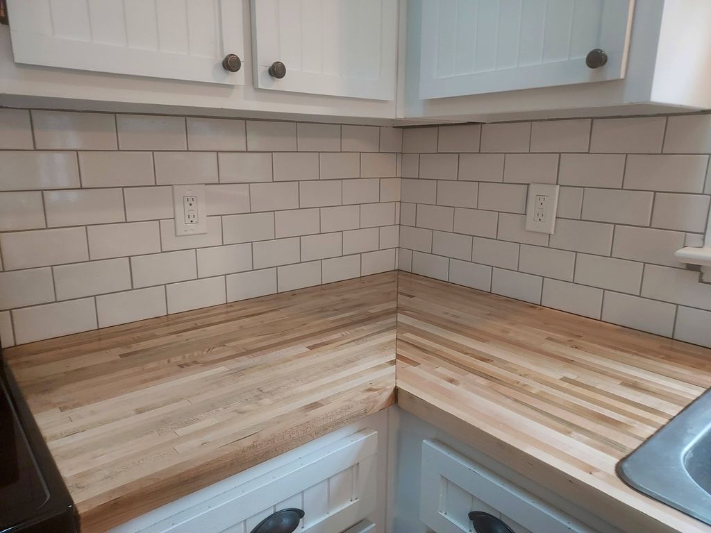 Butcher's block couner top of New finish( food gra