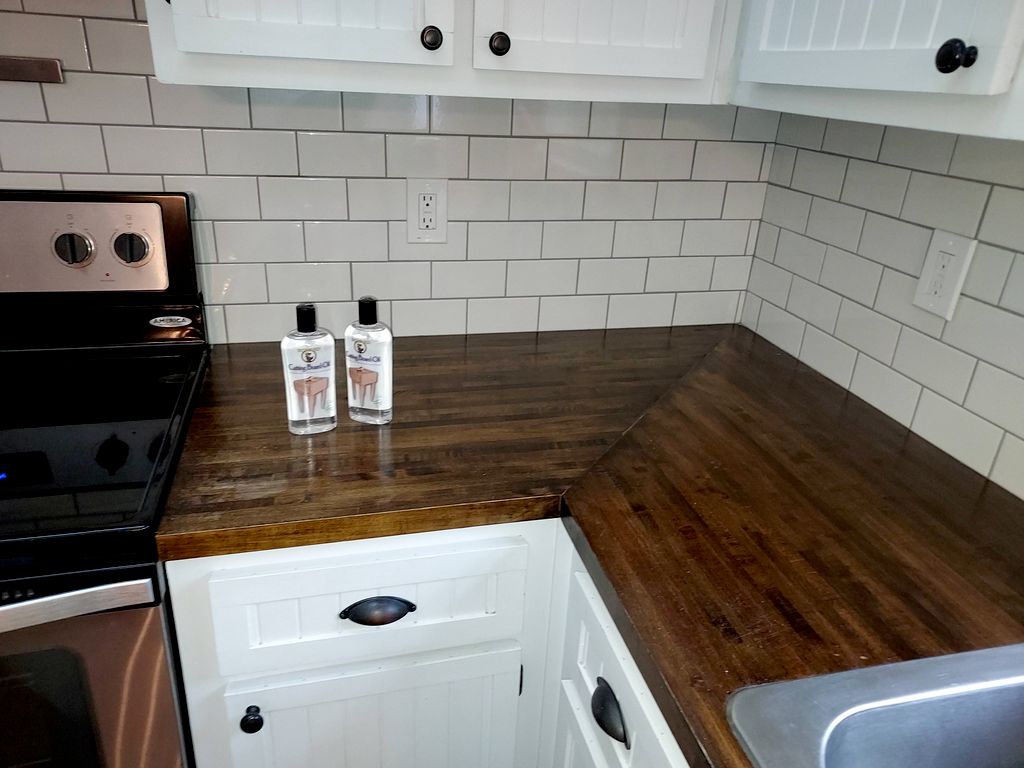 Original product before changing the dark stain to