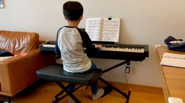 My piano student. 