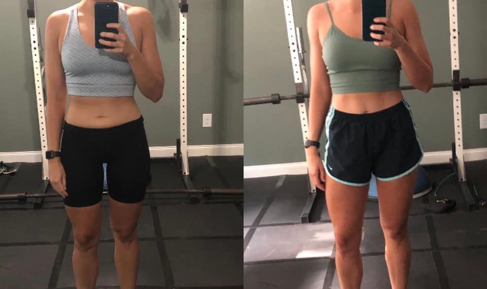 Client 4 wk transformation after incorporating wei