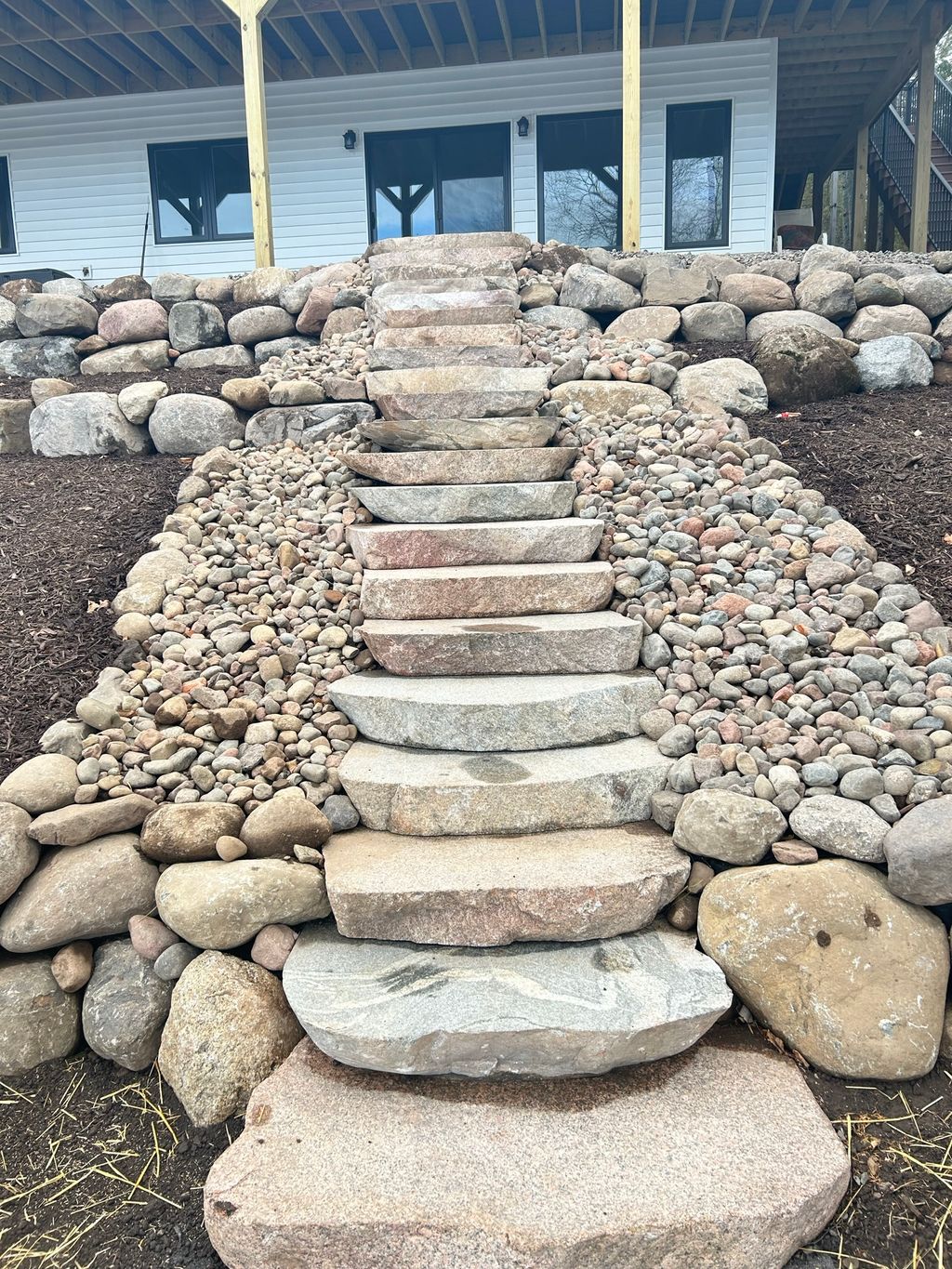 Boulder Slab Stair System