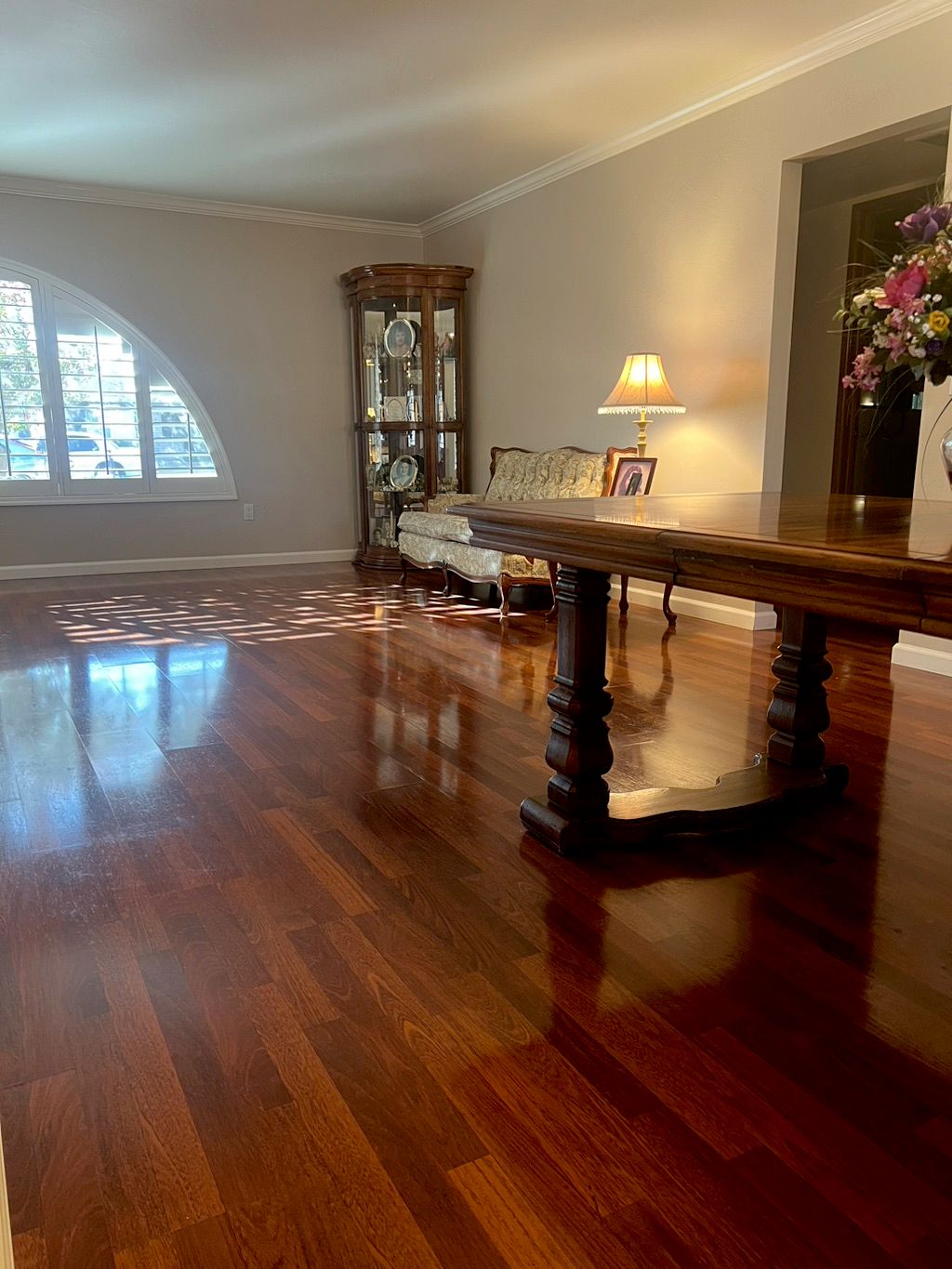 Shiny and clean flooring 