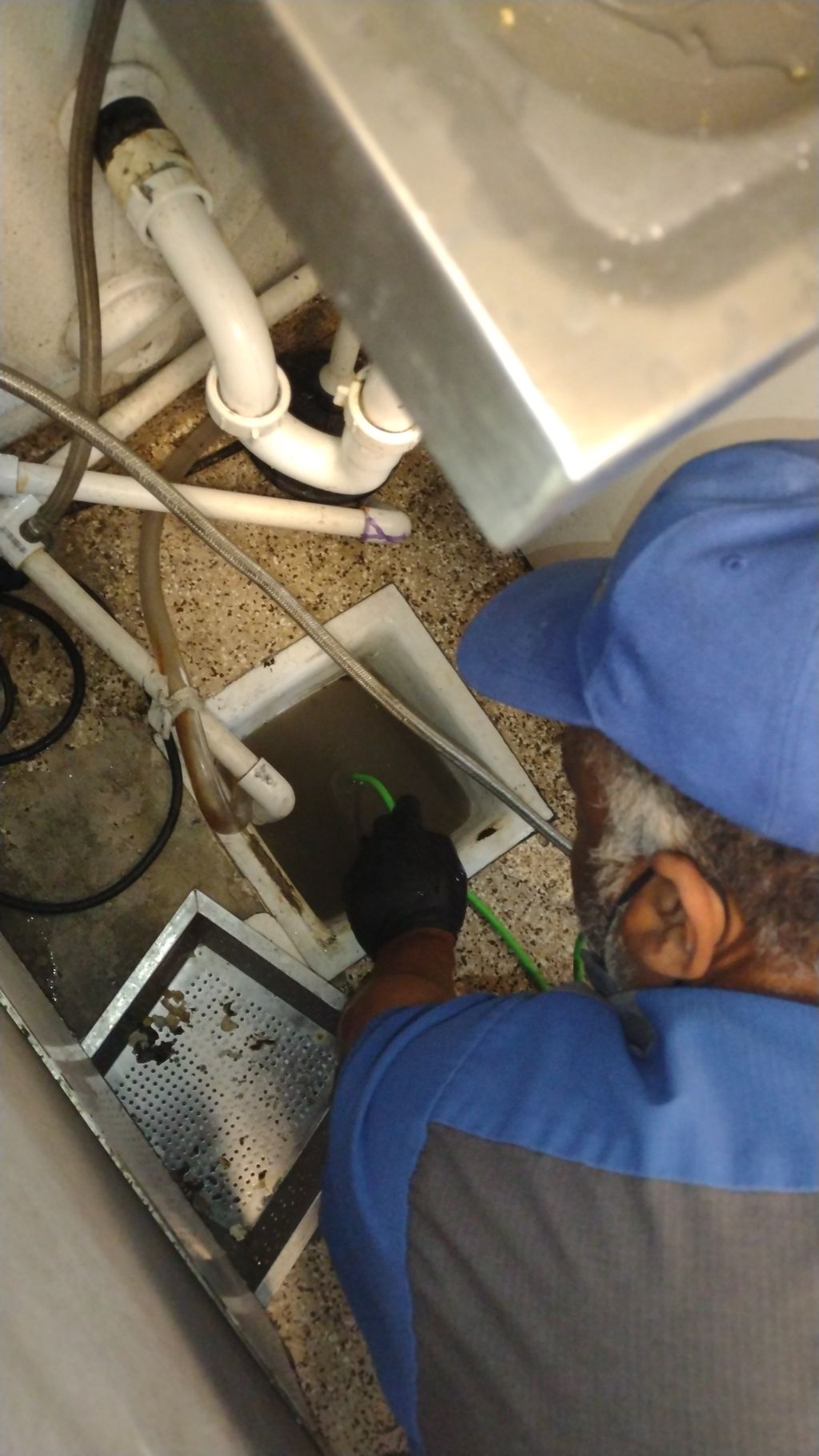 Restruraunt- Kitchen Floor drain hydro jetting