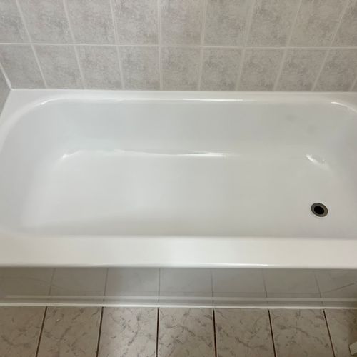 Did an amazing job with my refurbishing my bathtub