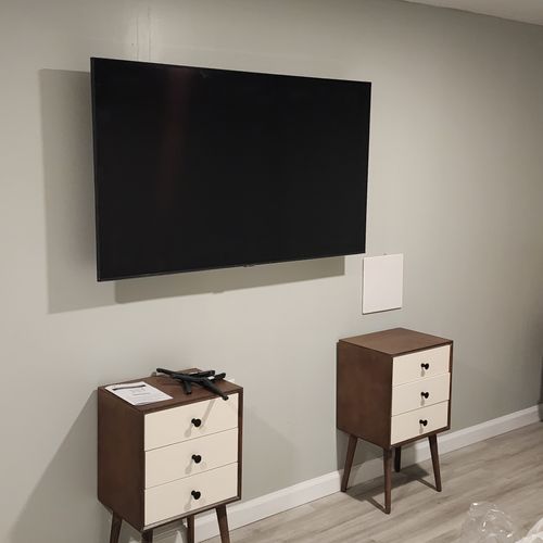 TV mount with- in wall concealment 