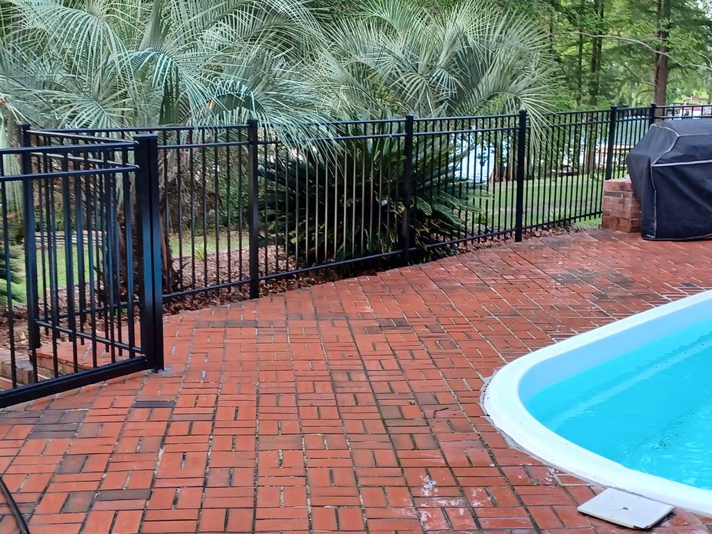Installed a fence on a rental property to close th