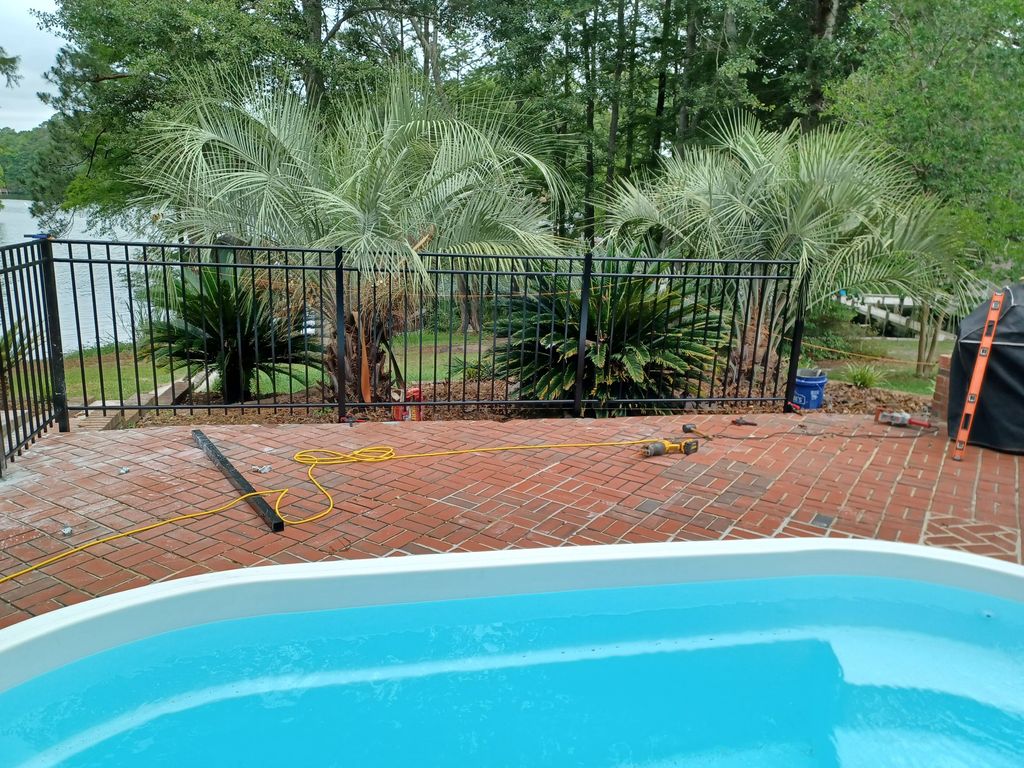 Installed a fence on a rental property to close th
