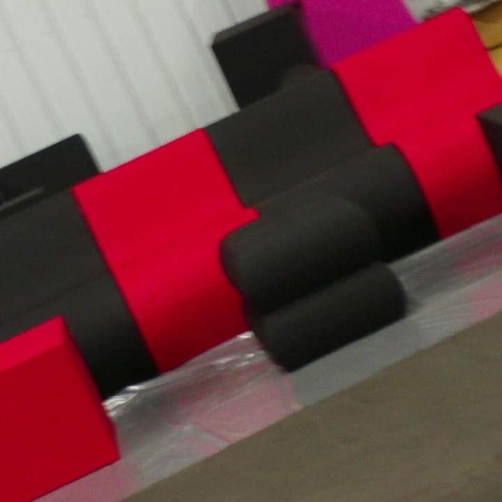 Turned foam into exotic piece of furniture with a 