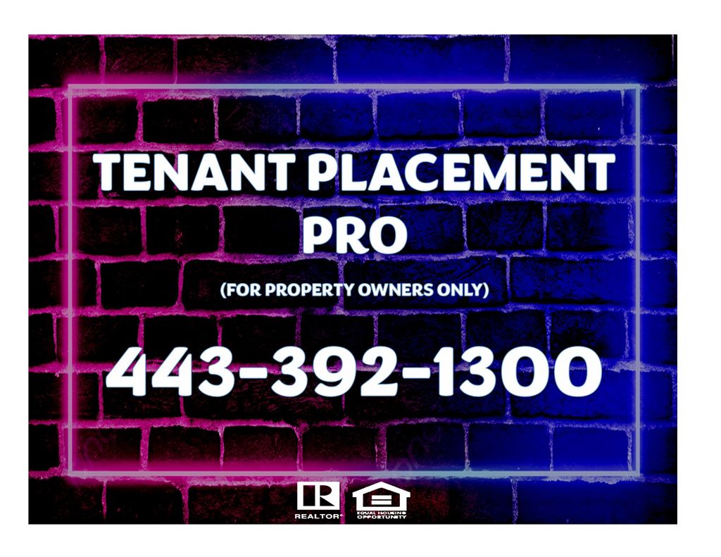 Best Tenant Placement in Maryland!