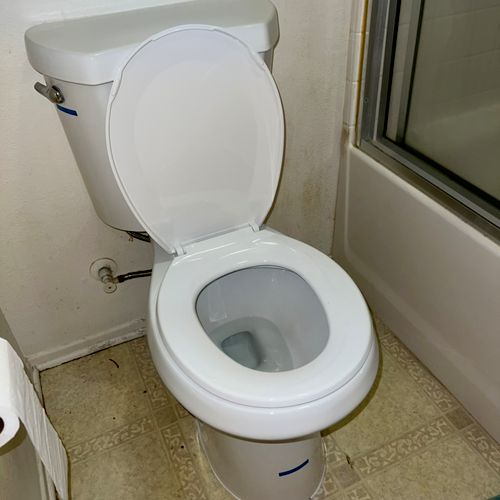 New glacier bay toilet install 