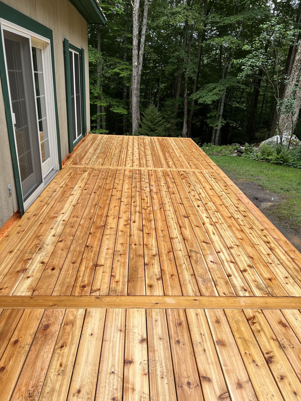 Cedar decking