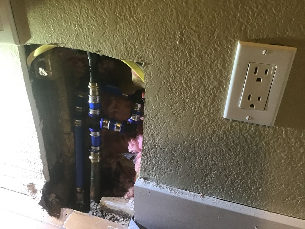 Repaired water manifold