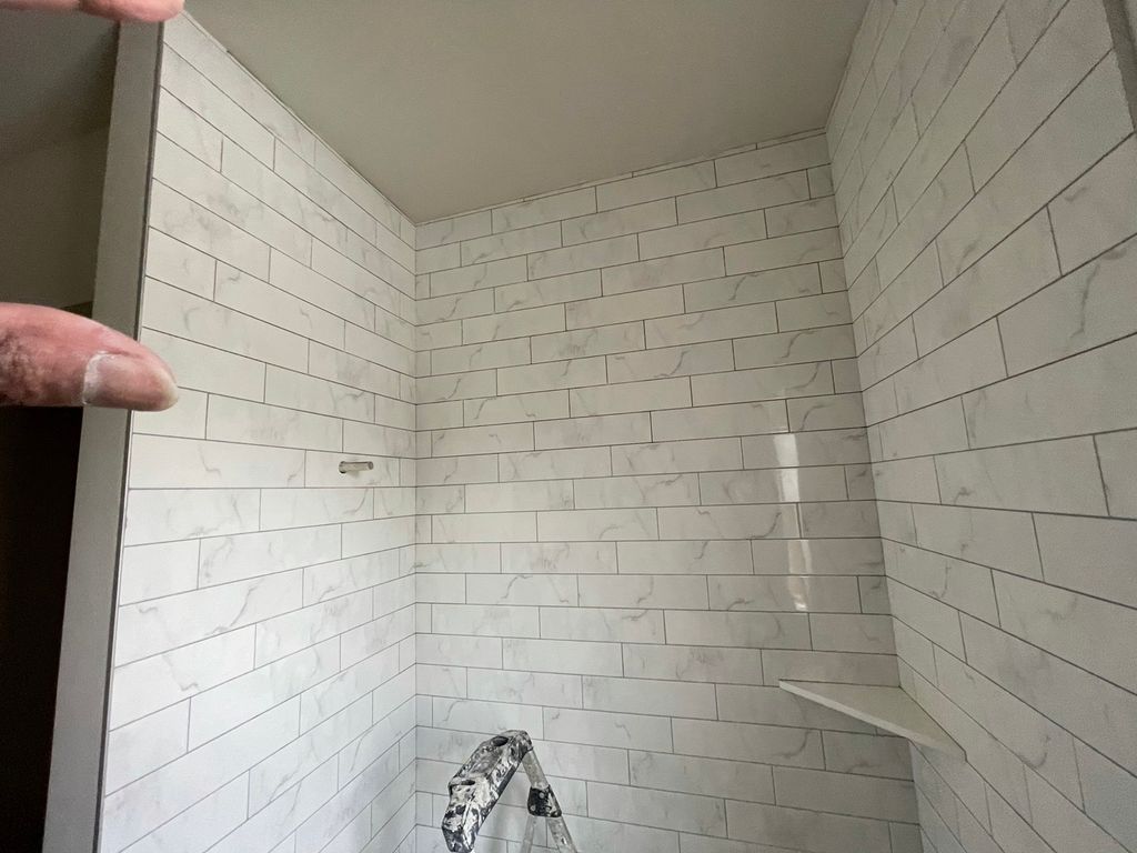 Shower tile install. 