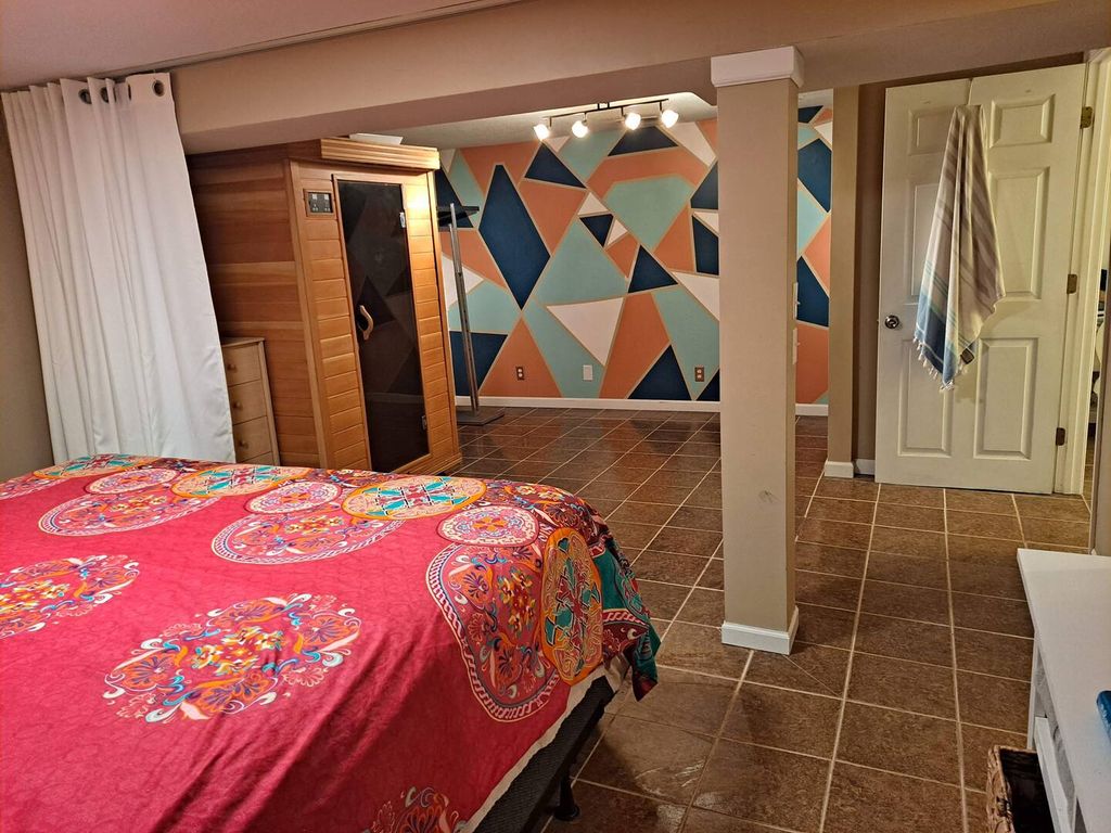 A fun accent wall!