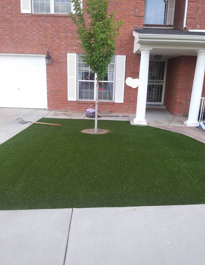 This project was a dead grass removal to high qual