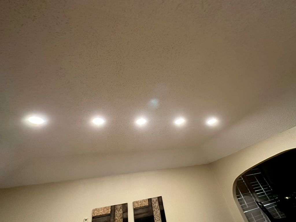 LED cans installed after we removed pendants 