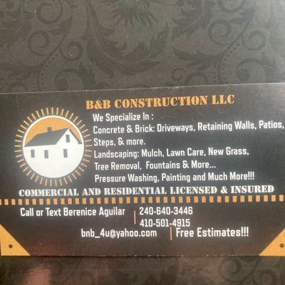 Avatar for B & B Construction and Landscaping LLC