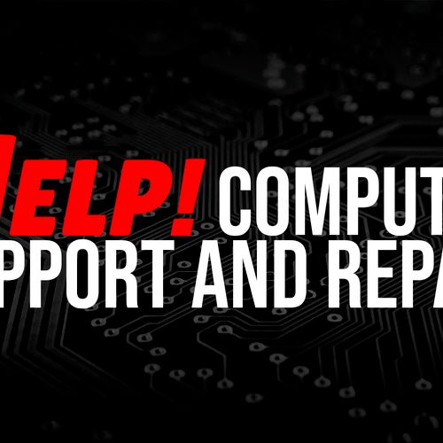 Help! Computer Support and Repair title branding. 