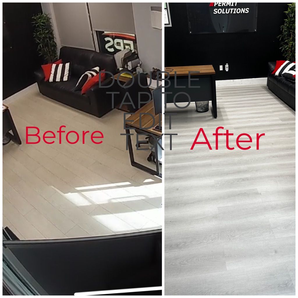 Office Vinyl floor remodel