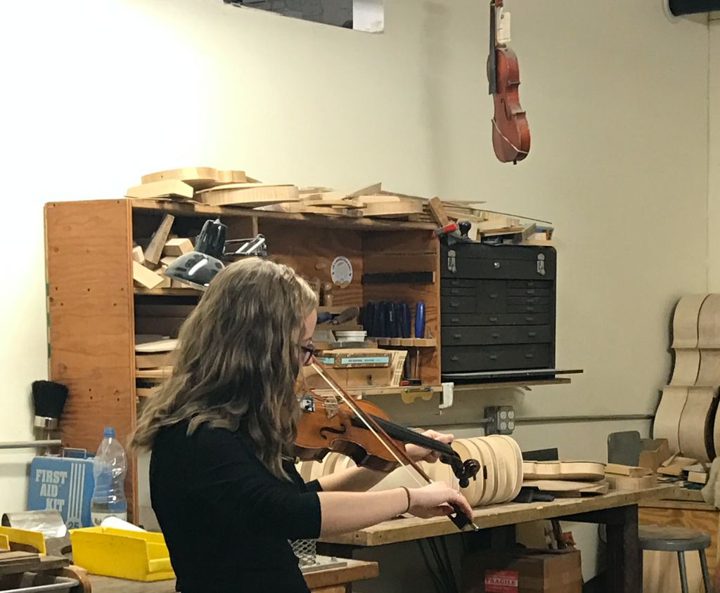 Working closely with my luthier. 