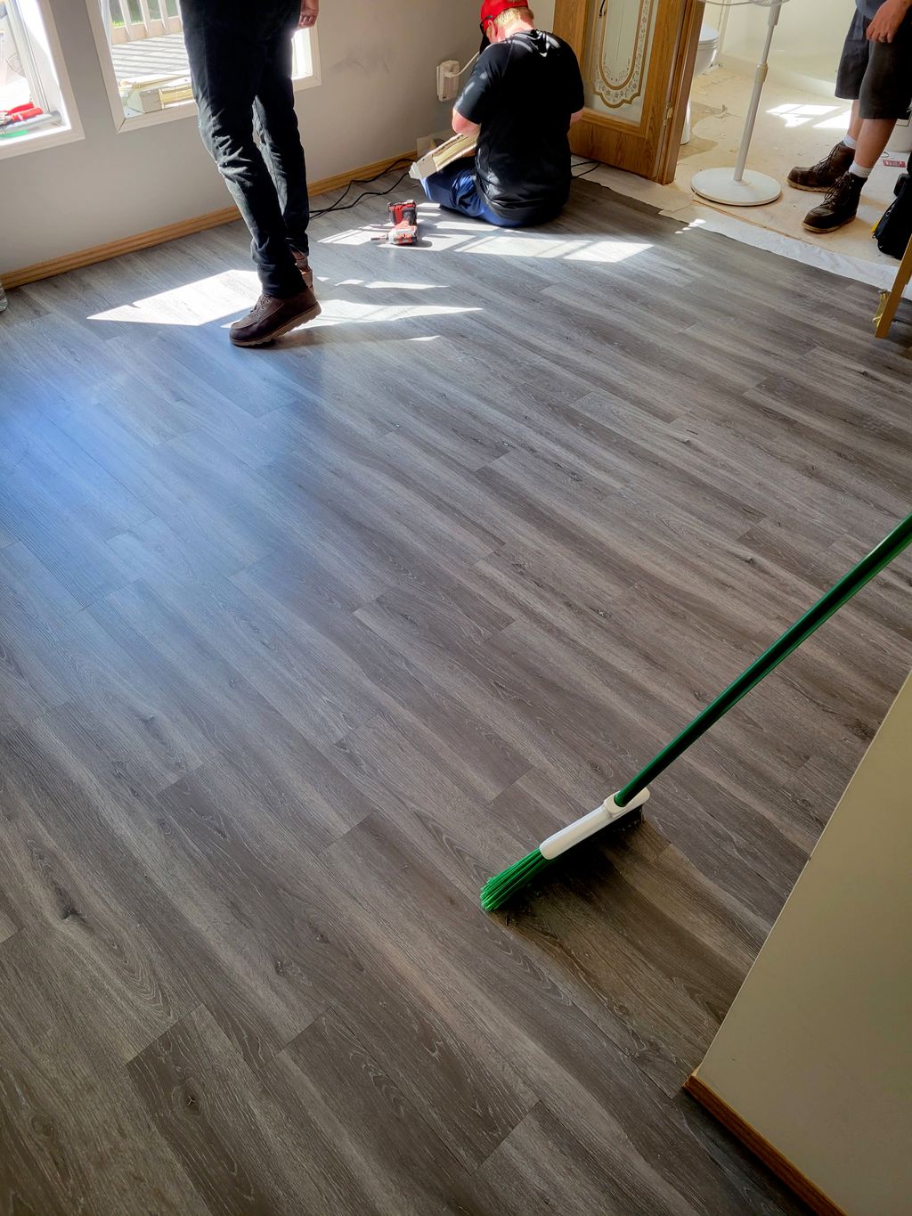 new flooring installation