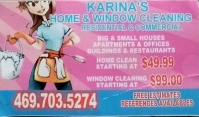 Avatar for Karina's Home and Window Cleaning