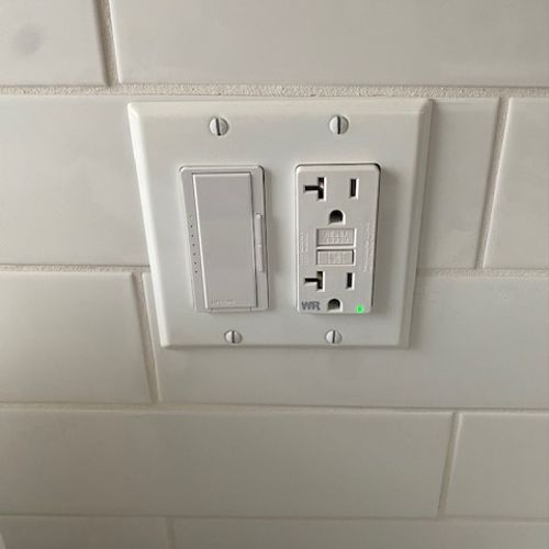 Installed Switch & Outlet