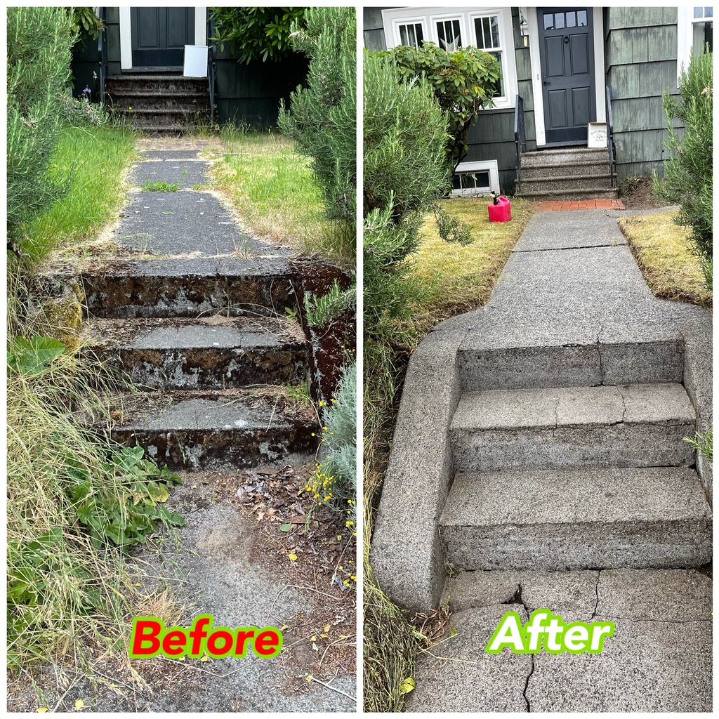 Pressure washing!