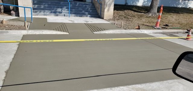 commercial drive thru with handicap ramps