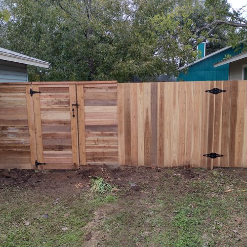 Vertical Fence and Horizontal Fence with Cap and T