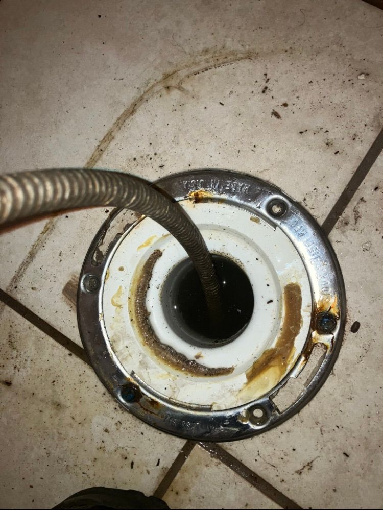 Inside main line snaking to remove blockage