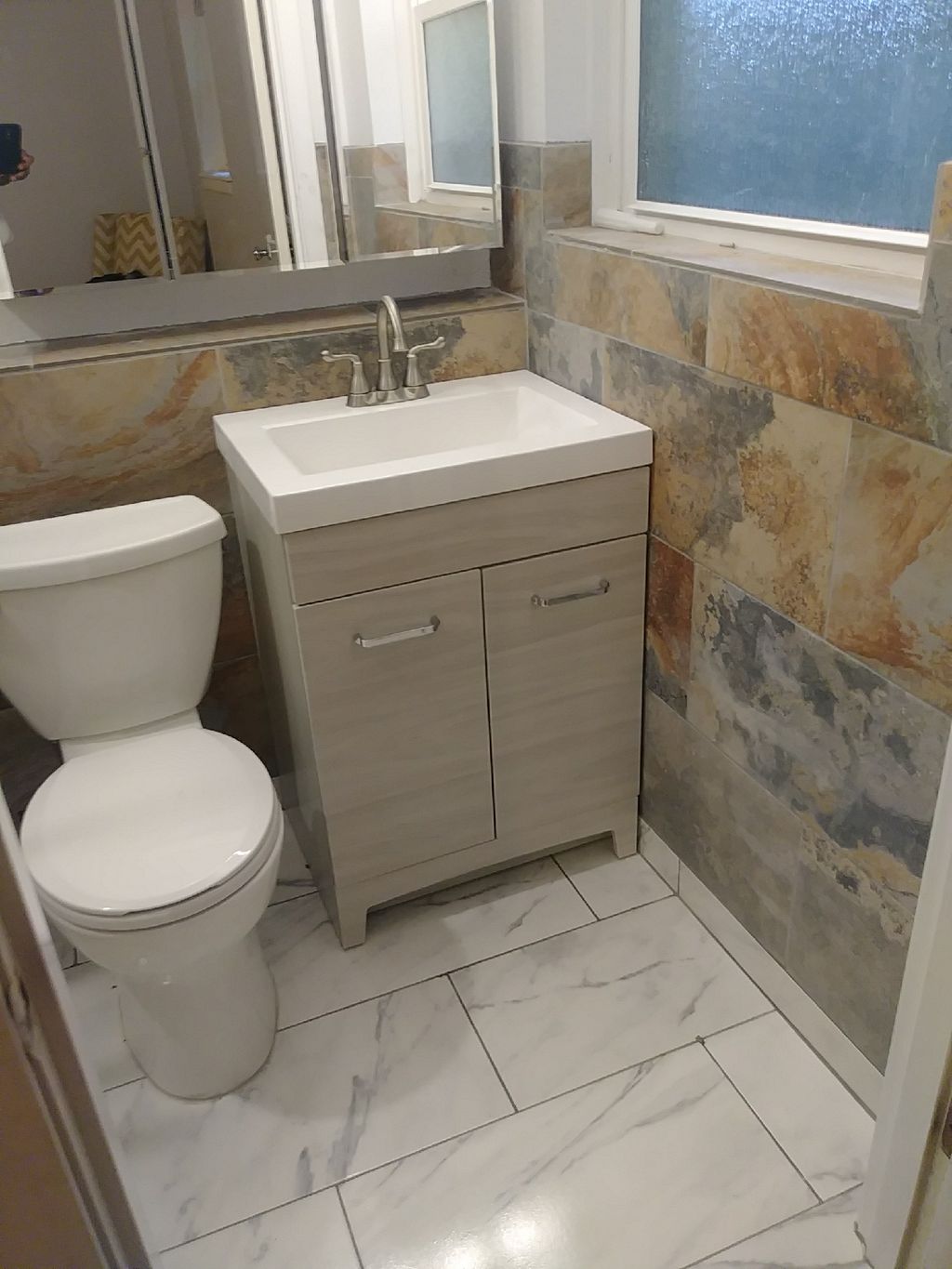 Remodeling bathroom - After