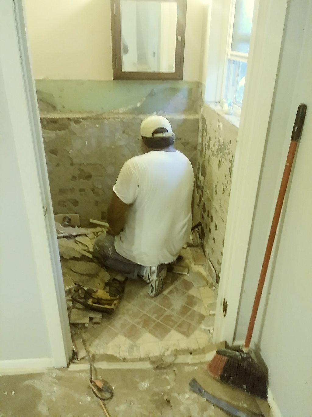 Remodeling bathroom-Before